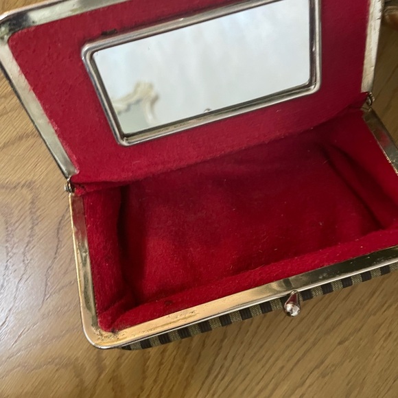 Fendi Black and Gold Striped Cosmetic Case - Picture 3 of 6